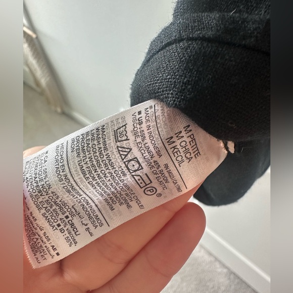 Old Navy Tie Strap Linen Blend Mini Dress - Picture 7 of 7